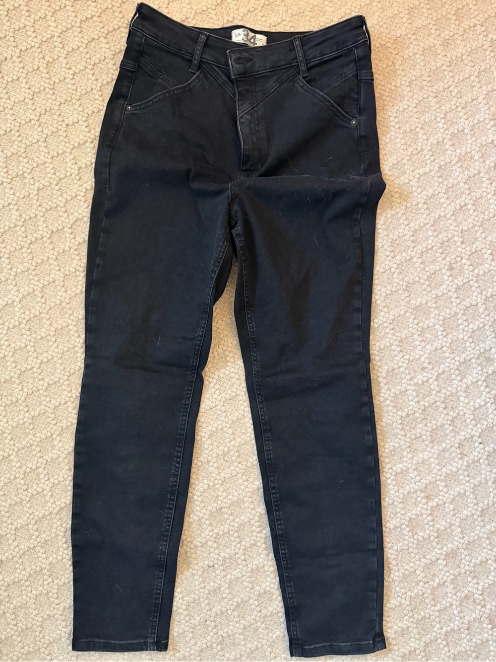 Free People Women's Skinny Jeans — Black